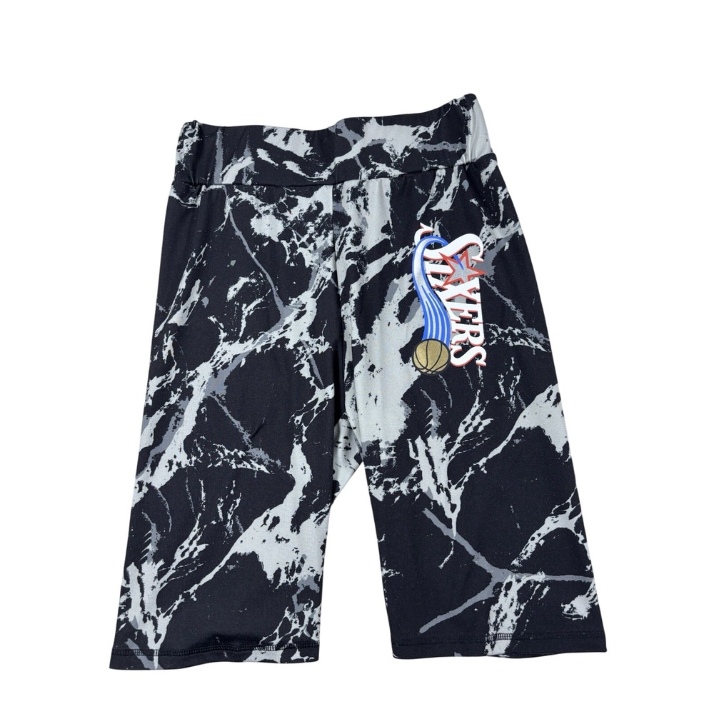 Mitchell & Ness Women's Large NBA Galaxy Biker Shorts - Philadelphia 76ers